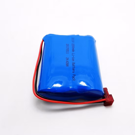 3s1p 18650 10.8V 11.1V 12V 2200mAh リチウムイオン充電式バッテリー (BMS およびコネクター付き)